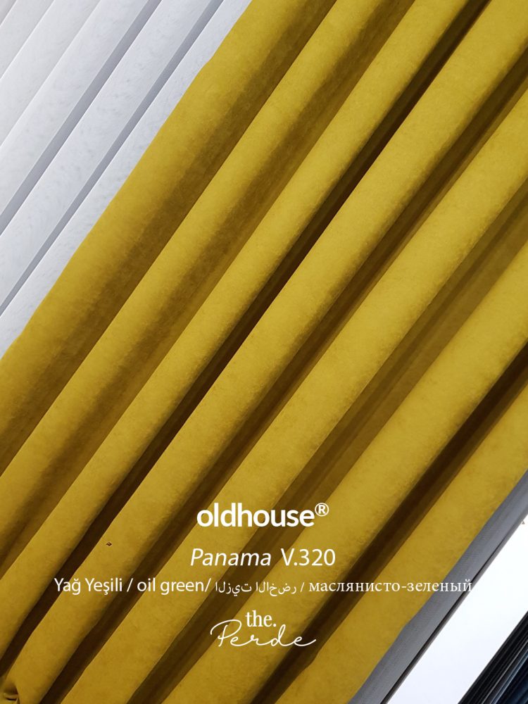 Oldhouse Panama Fon Perde Yağ Yeşili v.rf320