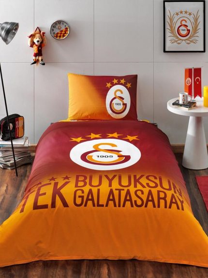 Taç Galatasaray 4 Yıldız Lisanslı Tek Kişilik Nevresim Takımı