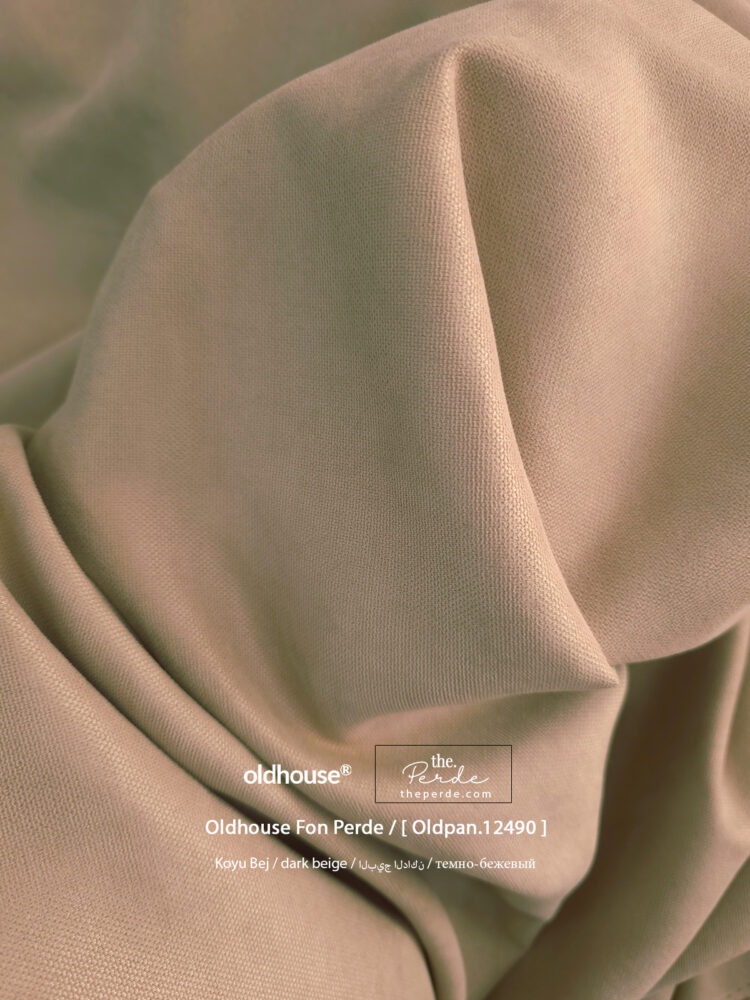 Oldhouse Fon Perde Koyu Bej Panama Oldpan-12490