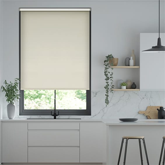 verona blackout oatmeal 26 roller blind 1