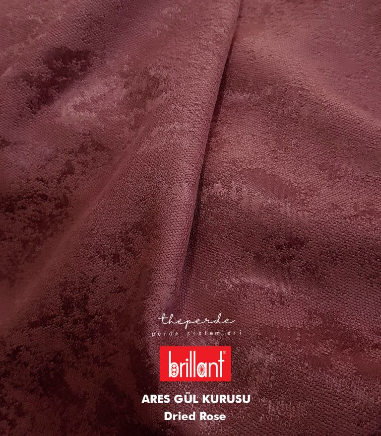 Brillant Aras Şönil Gül Kurusu Fon Perde