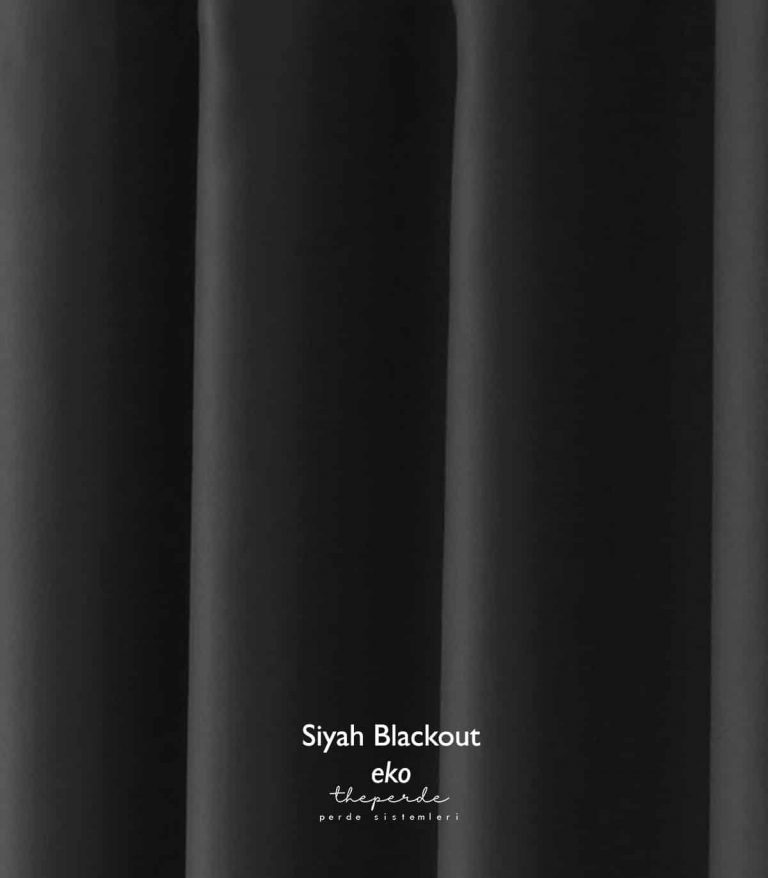 Oldhouse Eko Siyah Blackout Karartma Güneşlik Fon Perde