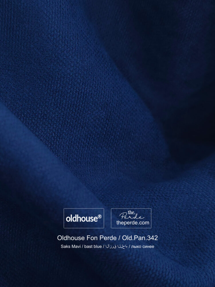 Oldhouse Fon Perde Panama Saks Mavi Oldpan-342