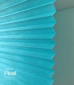 Plicell Cam Balkon Perdesi Turkuaz 14 mm Parrot 16