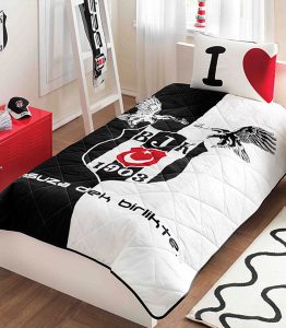 taç beşiktaş yatak örtüsü tek kişilik lisanslı theperde