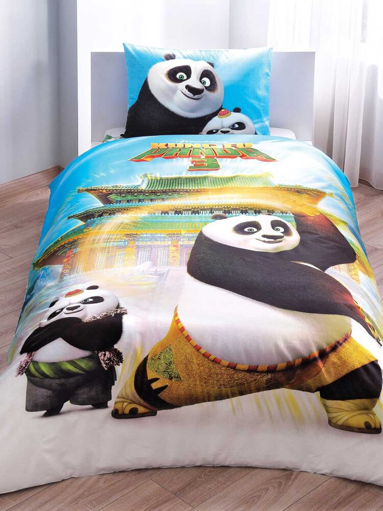 Taç Disney Kung-Fu Panda Movie Lisanslı Tek Kişilik Nevresim Takımı