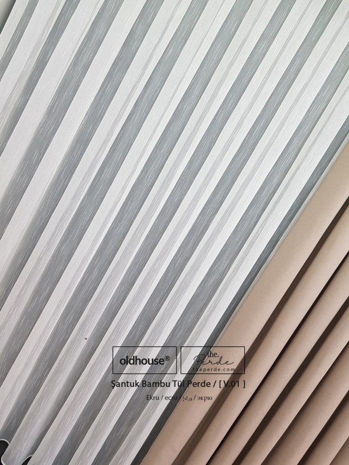oldhouse bambu şantuk keten tül perde modern minimalist sade ütü istemez