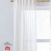 Taç Keten Tül Perde Monna Modern Kırık Beyaz (Ekru) V-1