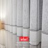 Brillant Avem D018791.802 Ekru Siyah Bantlı Gramajlı Ağır Dokuma Tül Perde