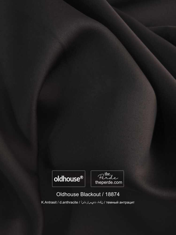 Oldhouse Koyu Antrasit Blackout Perde Karartma Güneşlik Fon V18874