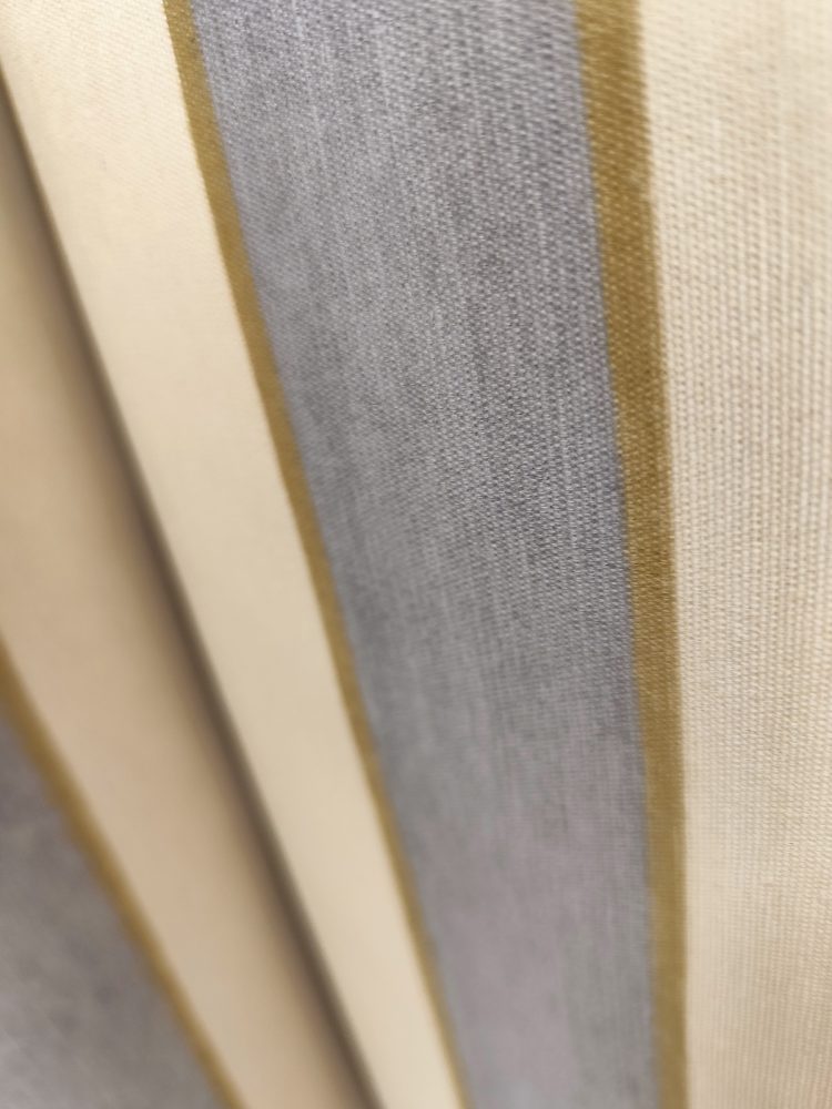 Balkon Perdesi Gri Krem Çizgili Aşiyan Max Yükseklik 200 cm