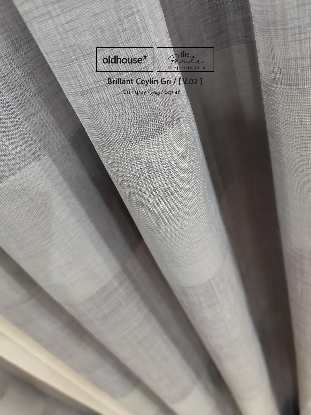 brillant ceylin gri tül perde v2-3 Brillant Keten tül perde gri bantlı