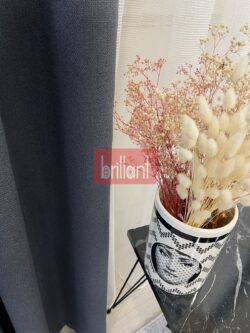 Brillant Gri Hasır Keten Blackout Karartma Güneşlik Fon Perde D813197.804