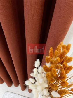Brillant Kiremit Hasır Keten Blackout Karartma Güneşlik Fon Perde D813197.809