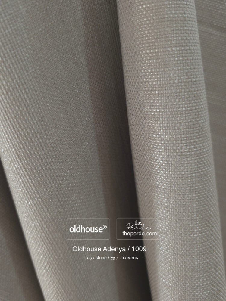 Outlet Keten Fon Perde Oldhouse Adenya Taş Düz Dikim V.1009